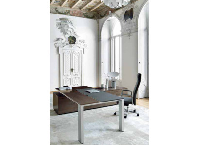 Tavolo d'angolo con scaffali Tavolo per computer Tavolo da conferenza Tavolo d'angolo con cassetti Nuovo